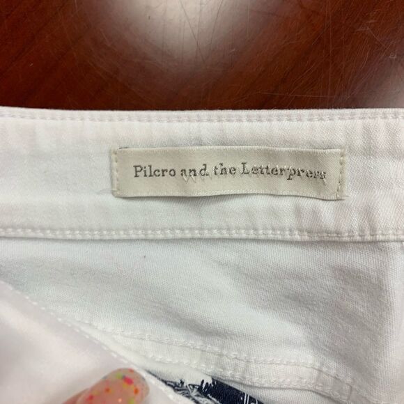 Pilcro and the Letterpress White Ankle Tie Jeans - Picture 4 of 6